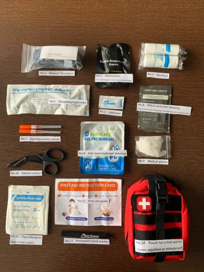 Trousse de premiers soins à usage militaire de haute qualité avec CE et ISO