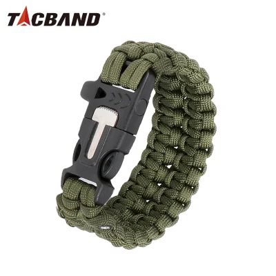 Accessoires de chasse Tacband Bracelet tressé en nylon Paracord Gear tactique